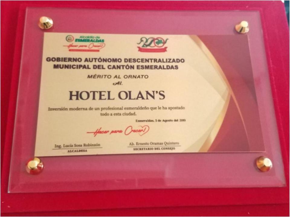 Olan'S Hotel Group Esmeraldas Extérieur photo